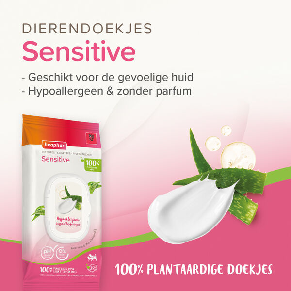 Beaphar Sensitive - Dierendoekjes - 294 Gram