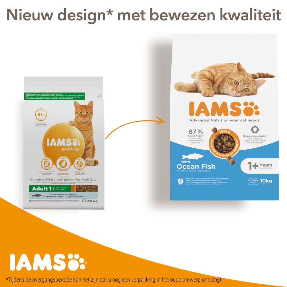 IAMS Adult - Kattenvoer - 10 Kilogram - vis