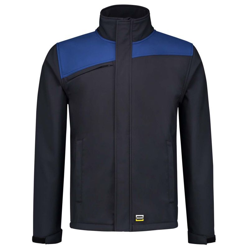 Tricorp Bicolor 402021 - Softshell jas - Donkerblauw Kobalt - 3XL Tricorp Bicolor 402021 - Softshell jas - Donkerblauw Kobalt - 3XL