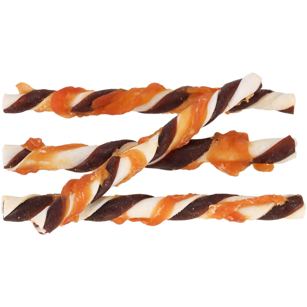 Welkoop - Kauwstaaf Twist - Extra Rund & Kipsmaak - 40 Stuks - kip rijst