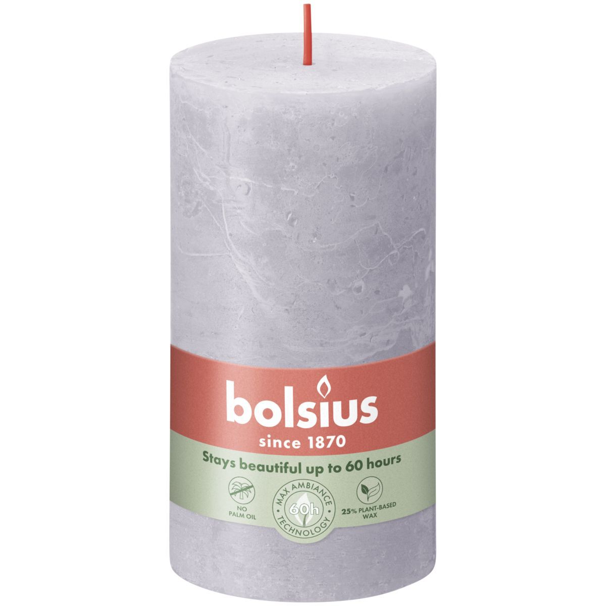 Bolsius Frosted - Stompkaars - 13 cm - paars - Lavendel Bolsius Frosted - Stompkaars - 13 cm - paars - Lavendel