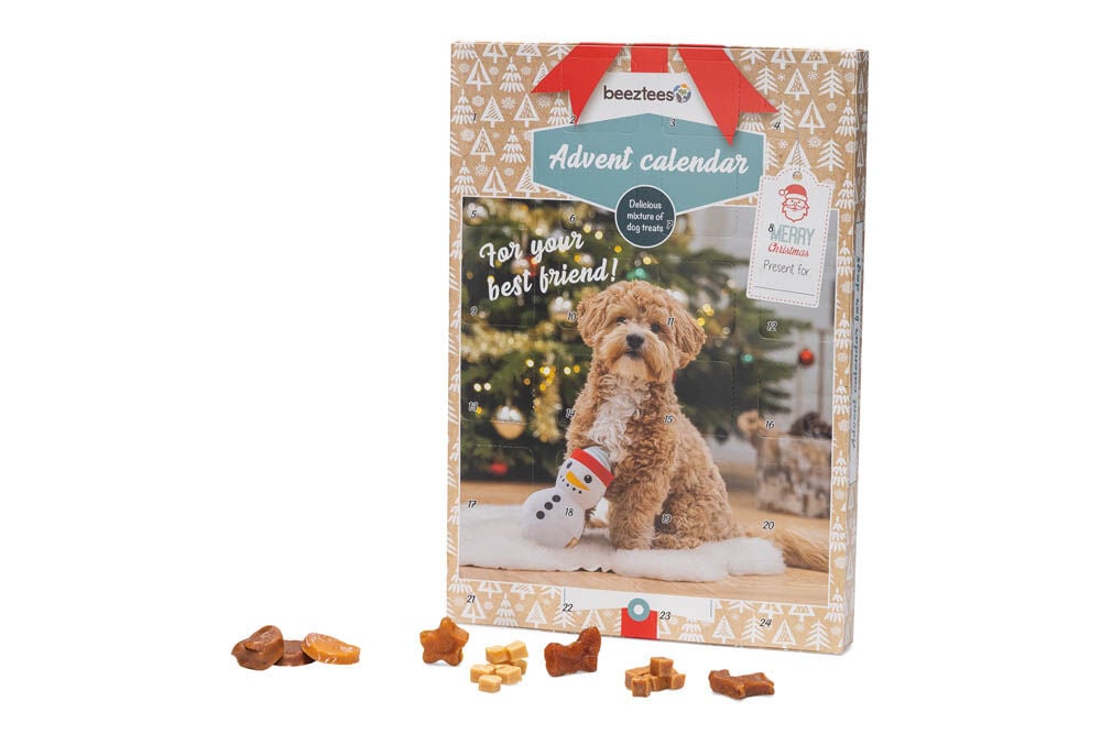 Beeztees Kerst Adventskalender Paw - Hondensnack