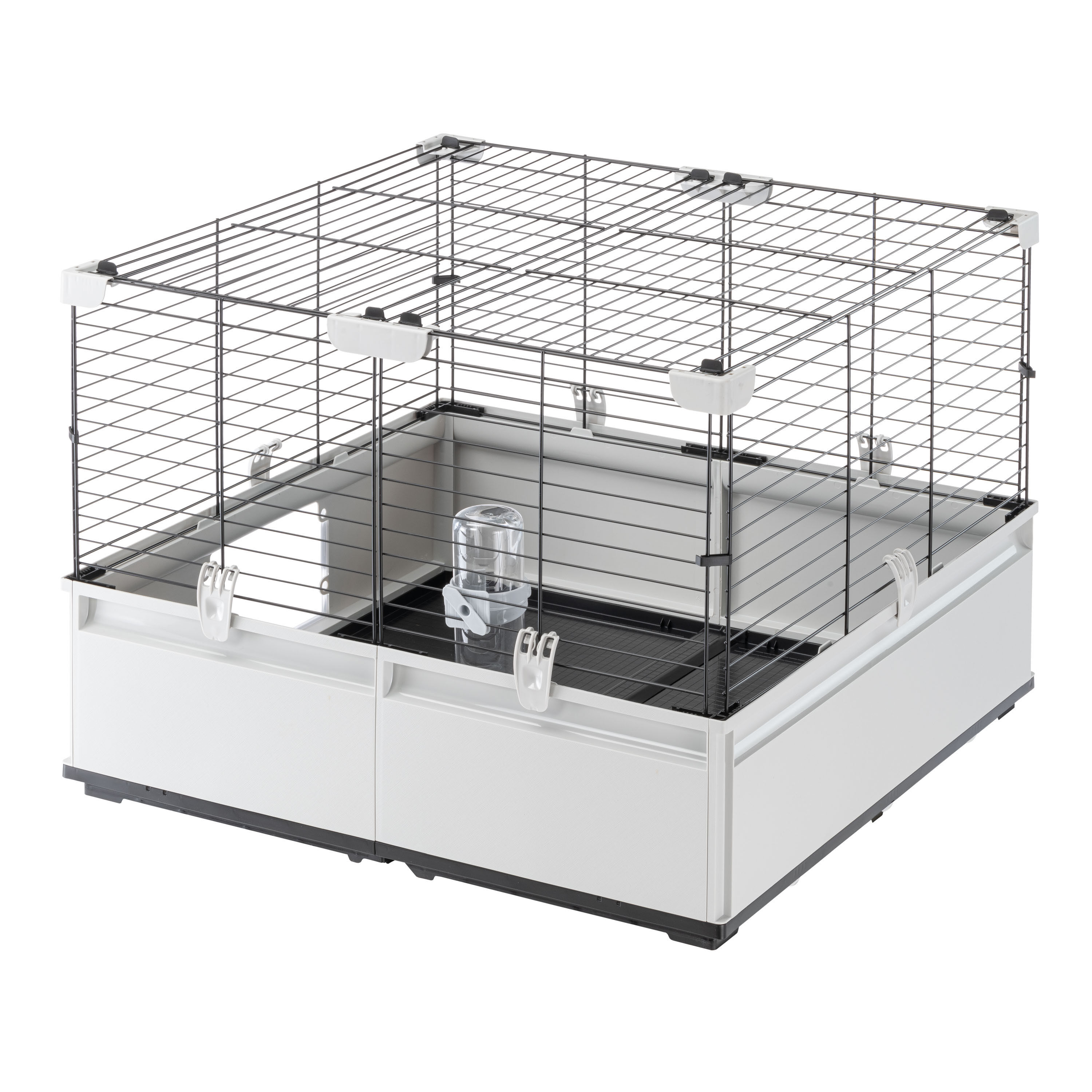 Ferplast Modulair 1 - Konijnenkooi - Grijs / Zwart - 75x74x44 cm