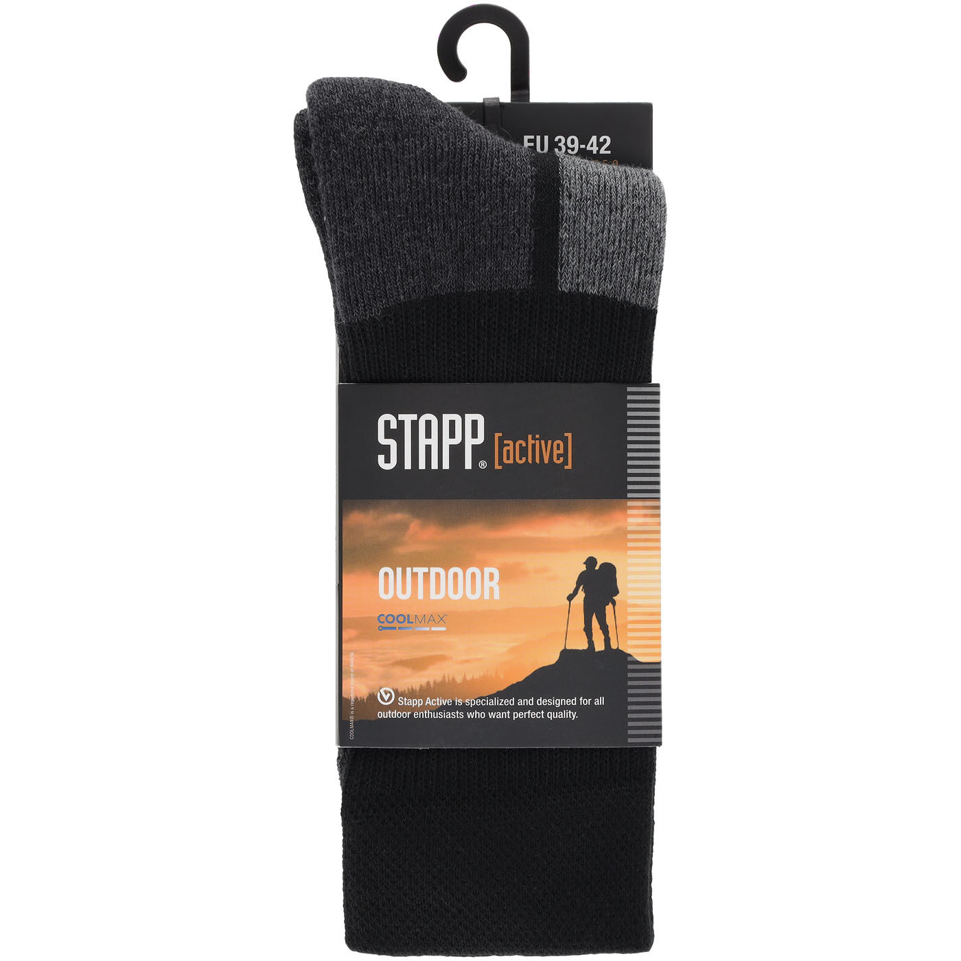 STAPP Outdoor - Wandelsokken - Zwart - 39-42 STAPP Outdoor - Wandelsokken - Zwart - 39-42