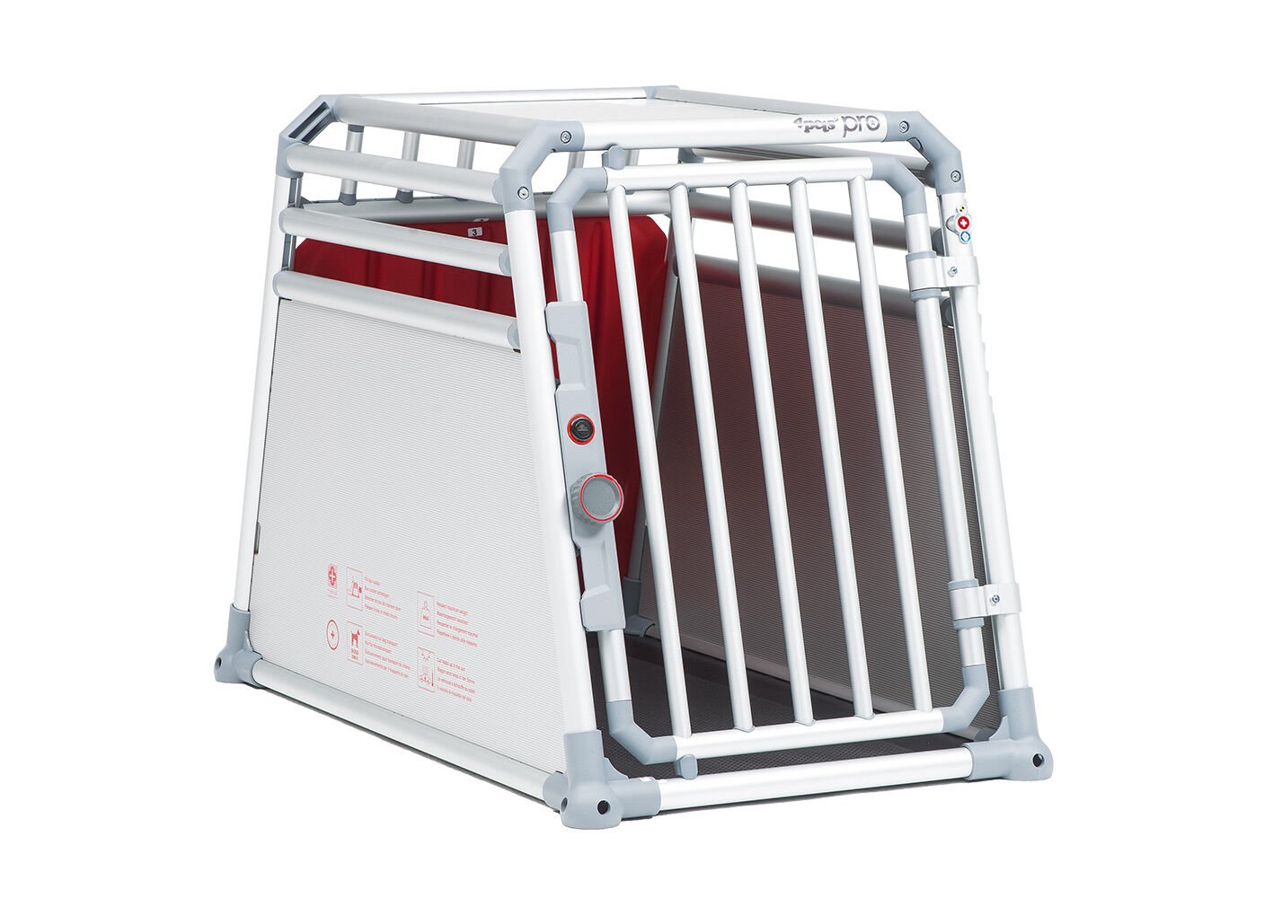 4Pets Pro 2 - Autobench Hond - chroom - 66x54554.5x93.5 cm - L 4Pets Pro 2 - Autobench Hond - chroom - 66x54554.5x93.5 cm - L