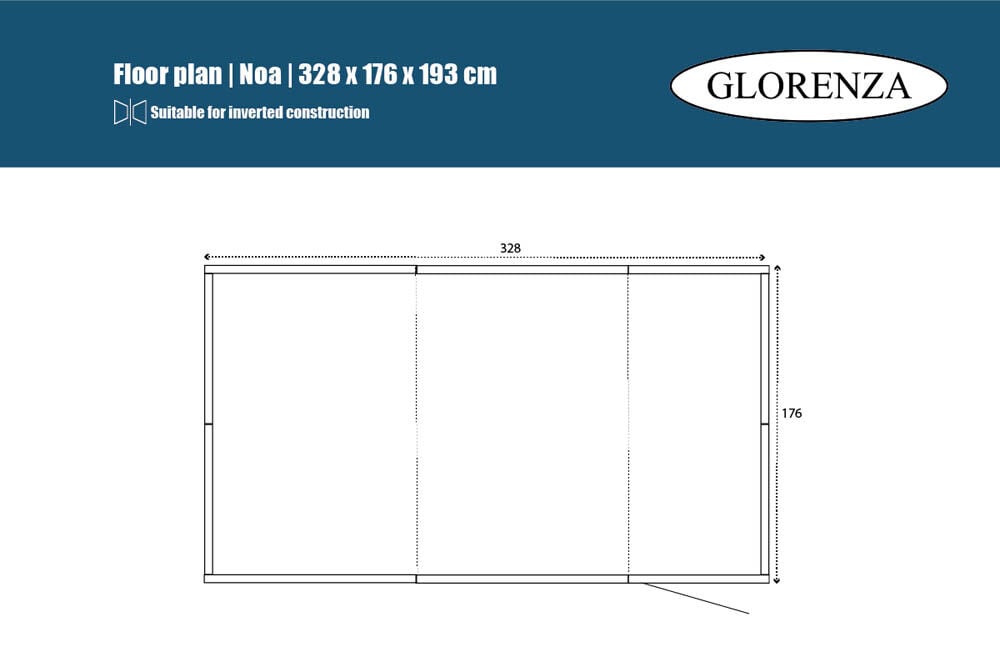 Glorenza Noa - Kattenren - Antraciet - 193x176x328 cm