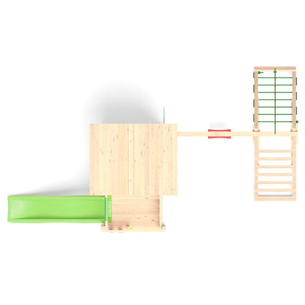 Jungle Gym Stavang Grenen - Speeltoestel - Licht groen - Grenenhout