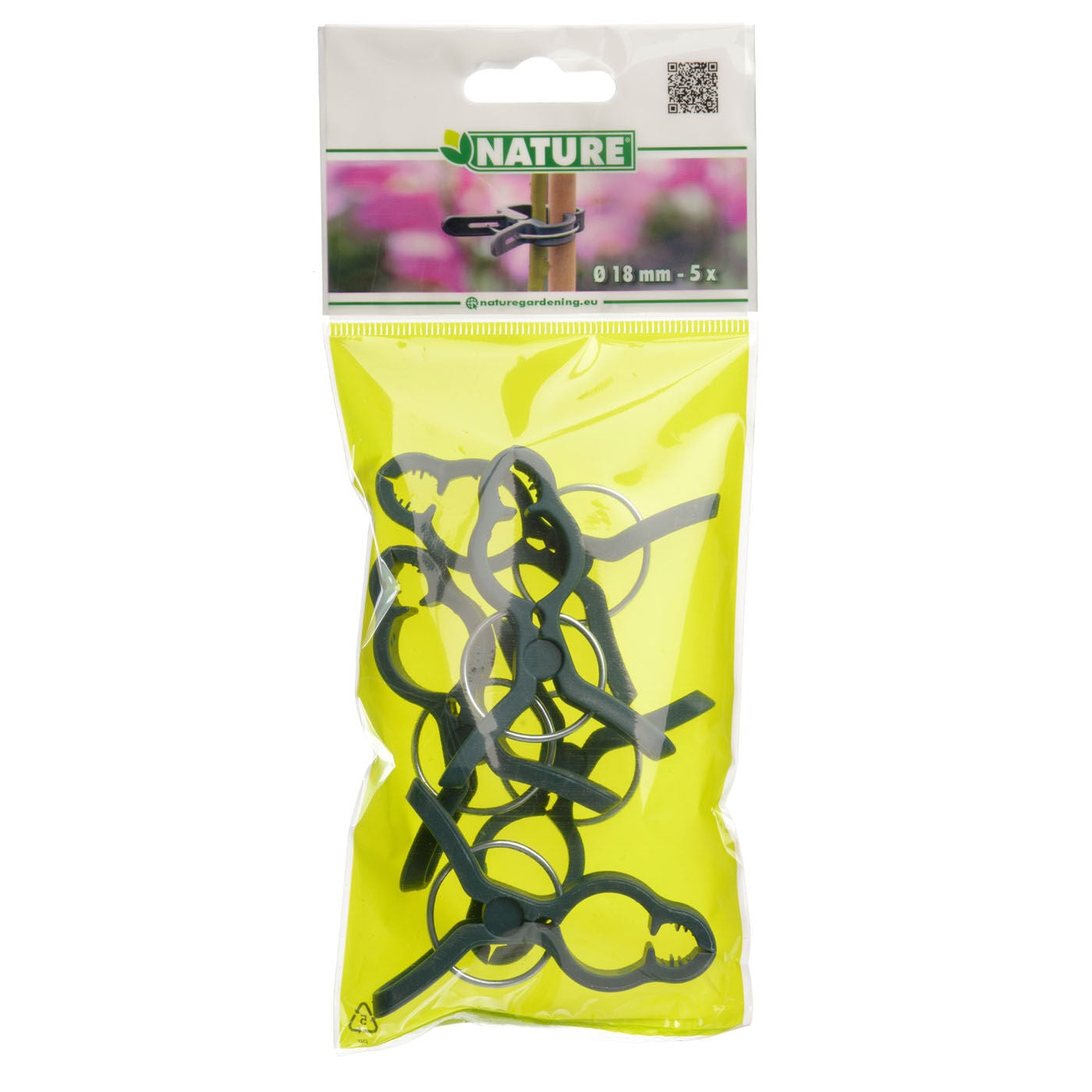 Nature Plantenclips 18mm - Klim- en Geleide Artikelen - 23x9.5x23.5 cm