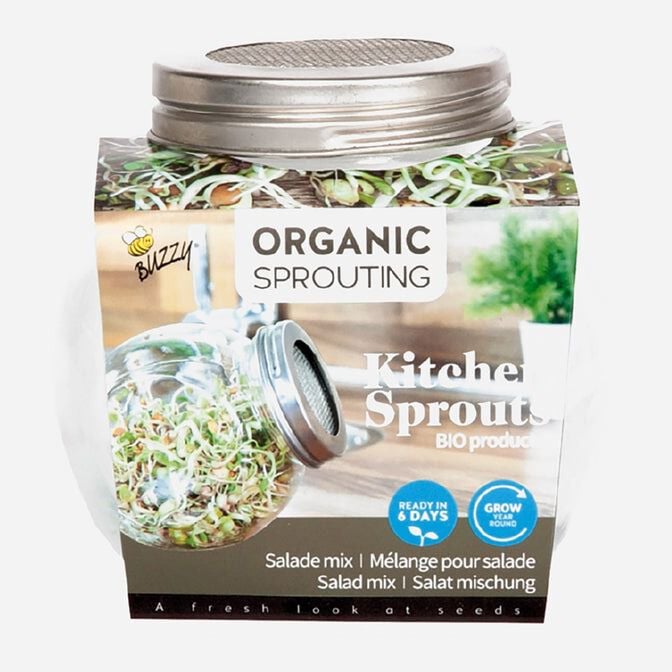Buzzy® Organic Sprouting - Kiempot Salademix Buzzy® Organic Sprouting - Kiempot Salademix