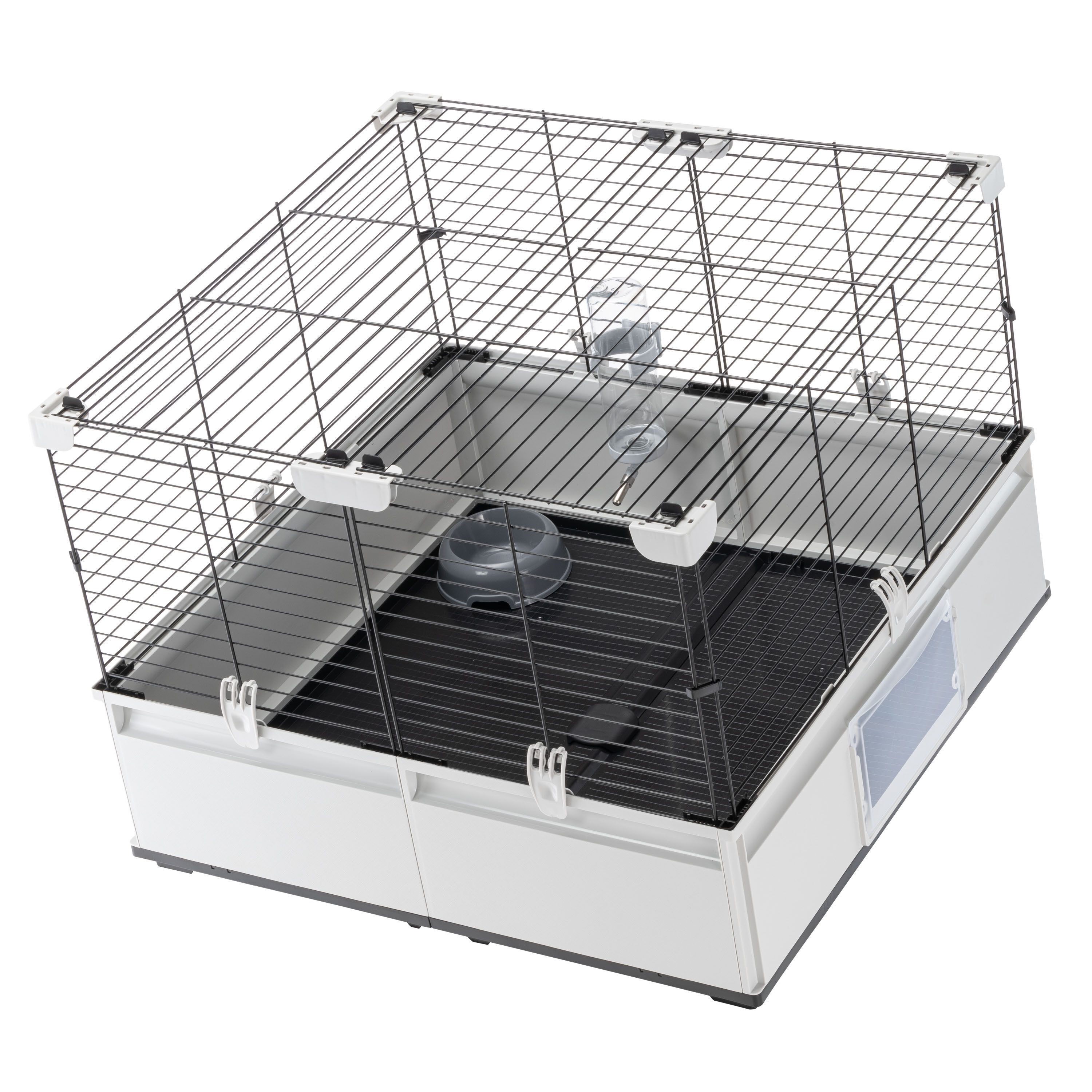 Ferplast Modulair 1 - Konijnenkooi - Grijs / Zwart - 75x74x44 cm