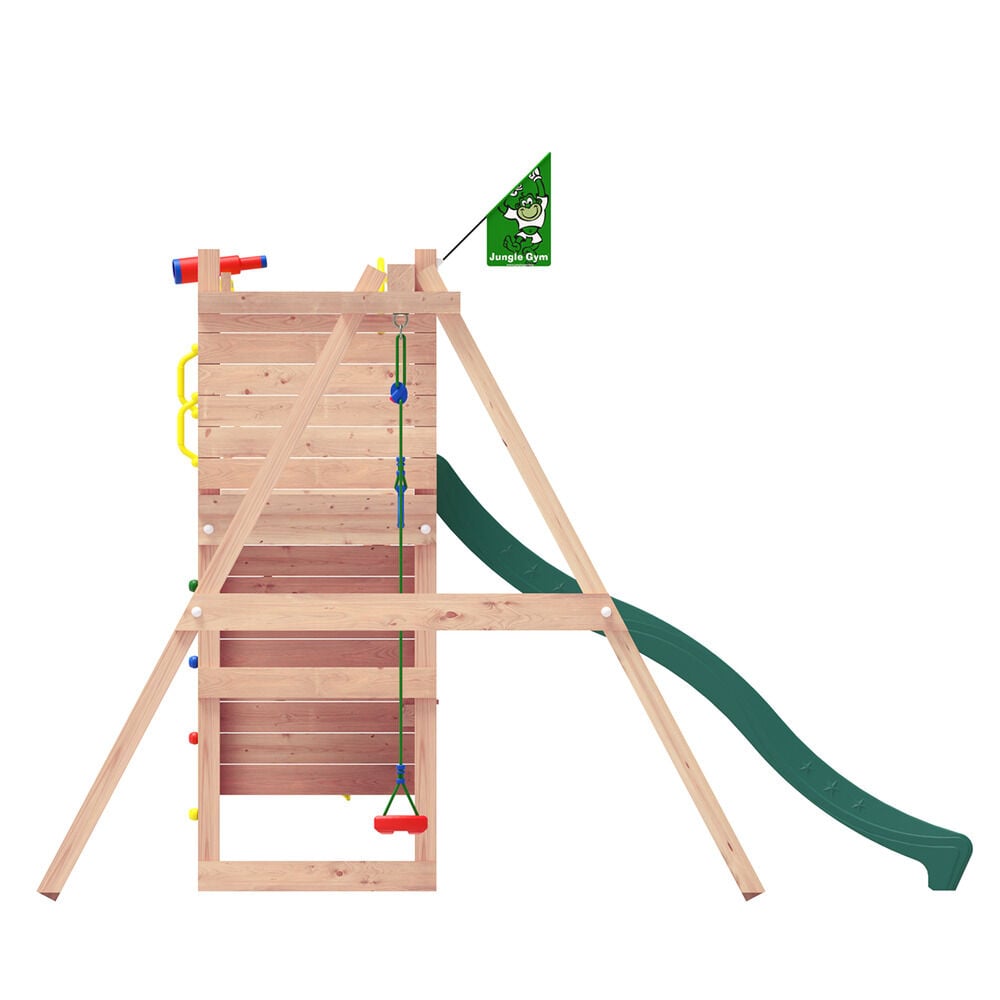 Jungle Gym Raufoss Grenen - Speeltoestel - Donker groen - Grenenhout