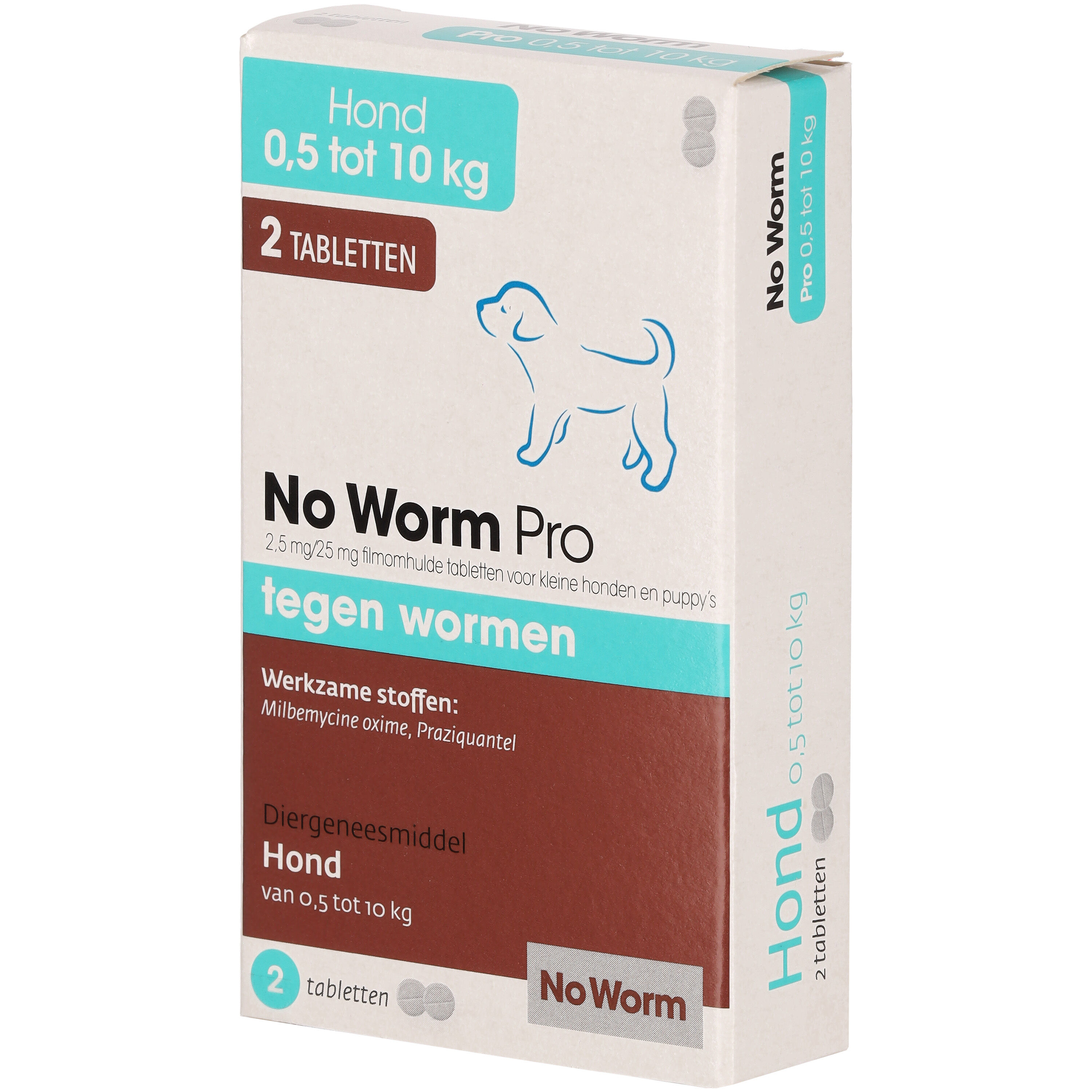 No worm Pro Kauwkablet - Ontworming Kleine honden en puppy's - 2 Stuks - M