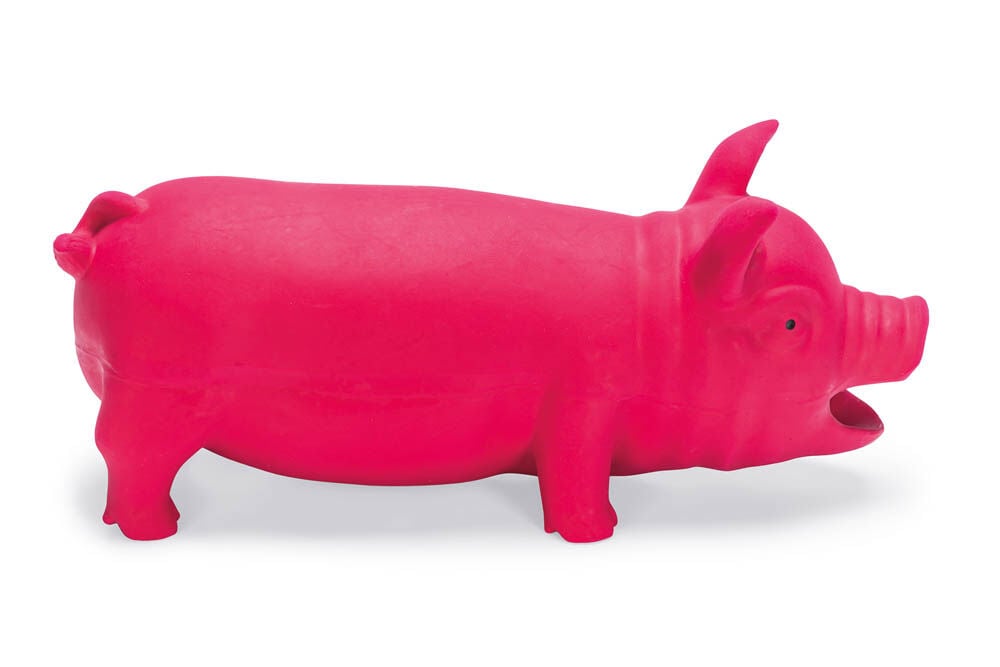 Karlie Varken - Knuffel - Hondenspeelgoed - Roze - 10x12x33 cm