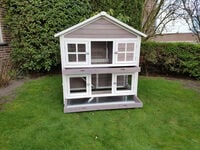 Konijnenhok Sisi - Grijs - 1x125x1 cm