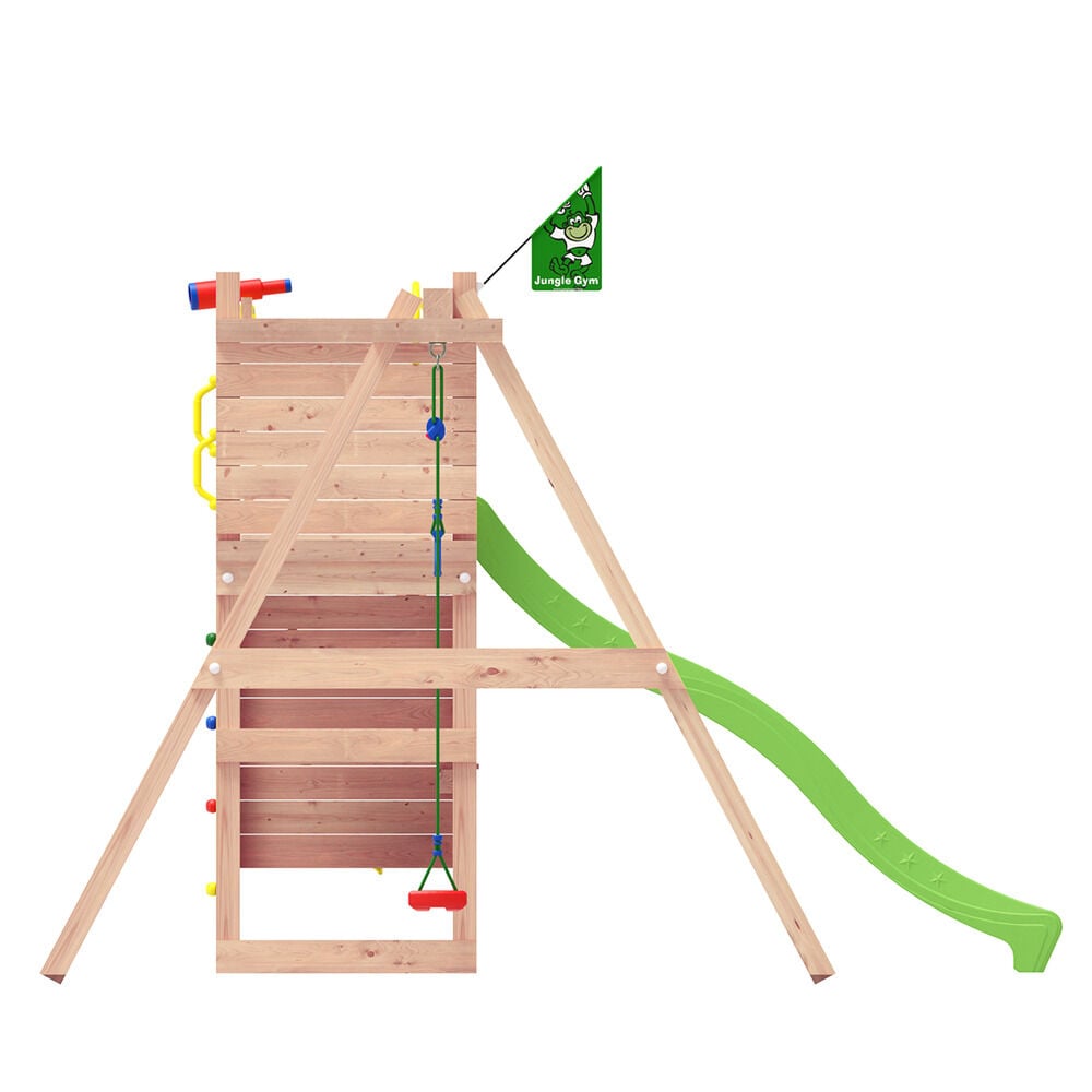 Jungle Gym Raufoss Douglas - Speeltoestel - Licht groen - Douglas hout