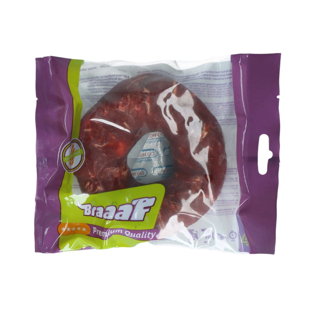 Braaaf Donut - Hondensnack - 120 Gram - vis, rund