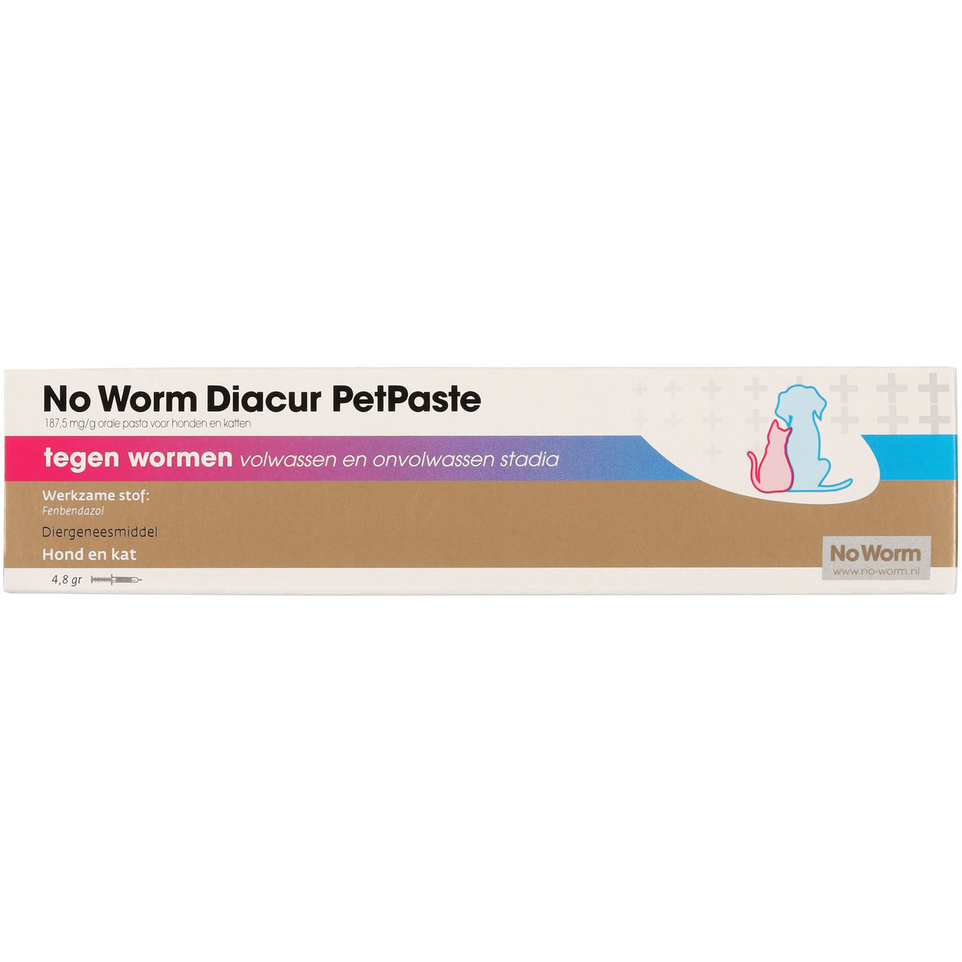 No Worm Diacur PetPaste - Wormenmiddel - 4.8 Gram