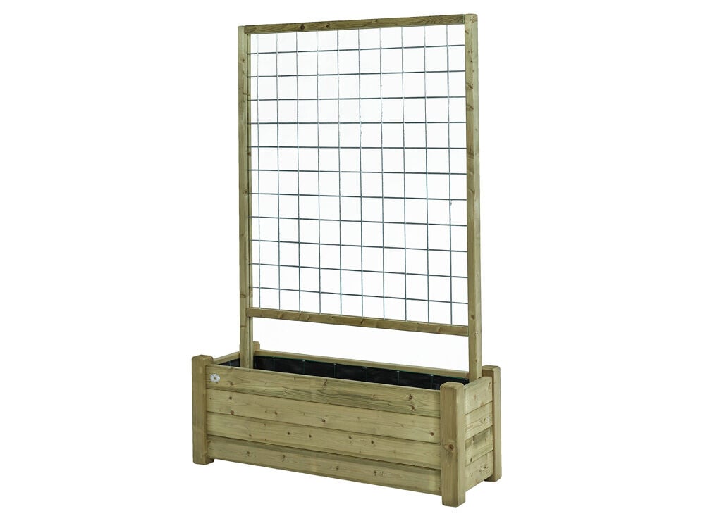 Talen Horst - Bloembak met rek - 1x120x40 cm Talen Horst - Bloembak met rek - 1x120x40 cm