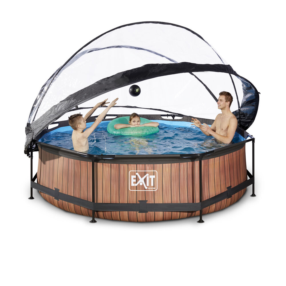 Exit Wood - Zwembad met Overkapping - Timber - 300 cm