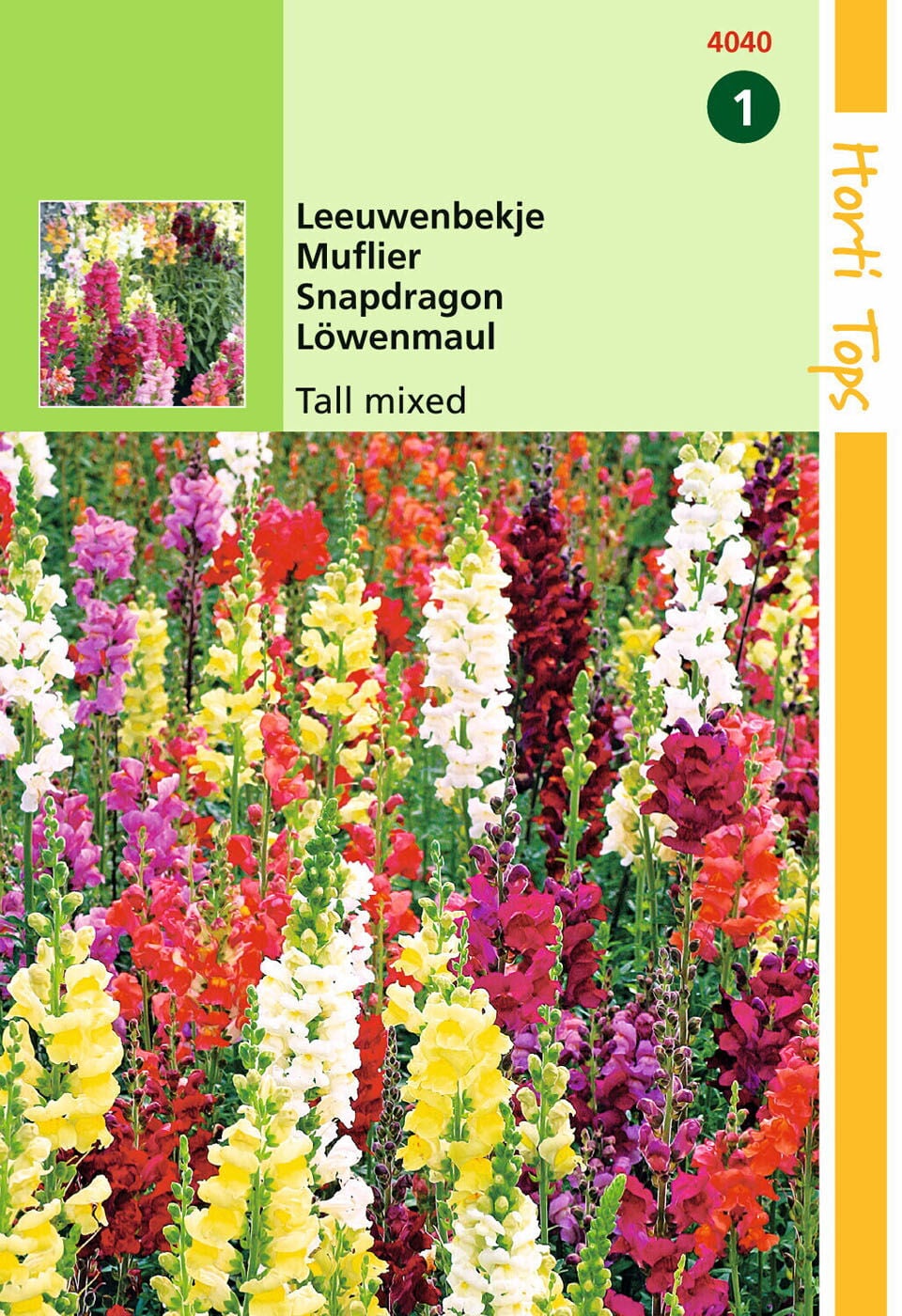 Hortitops Leeuwenbekje Antirrhinum majus - Bloemzaden Hortitops Leeuwenbekje Antirrhinum majus - Bloemzaden