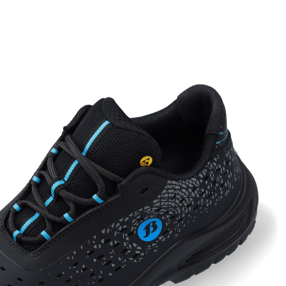 Bata Pebble XW - Brede Leest - Werkschoenen - Zwart - 38