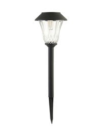 Luxform Tuinsteker St. Tropez - Solar tuinverlichting - Black/Warm White - Warm wit - 33x12.5x42 cm
