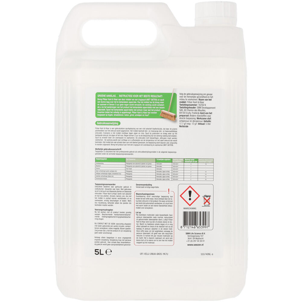 Protect Garden Kant & Klaar - Groene Aanslag - 50 m² - 5 Liter