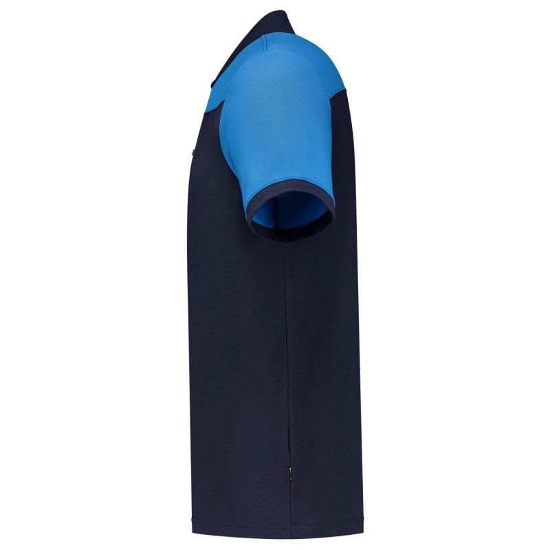 Tricorp Bicolor Naden  - Poloshirt - Blauw Lichtblauw - 4XL