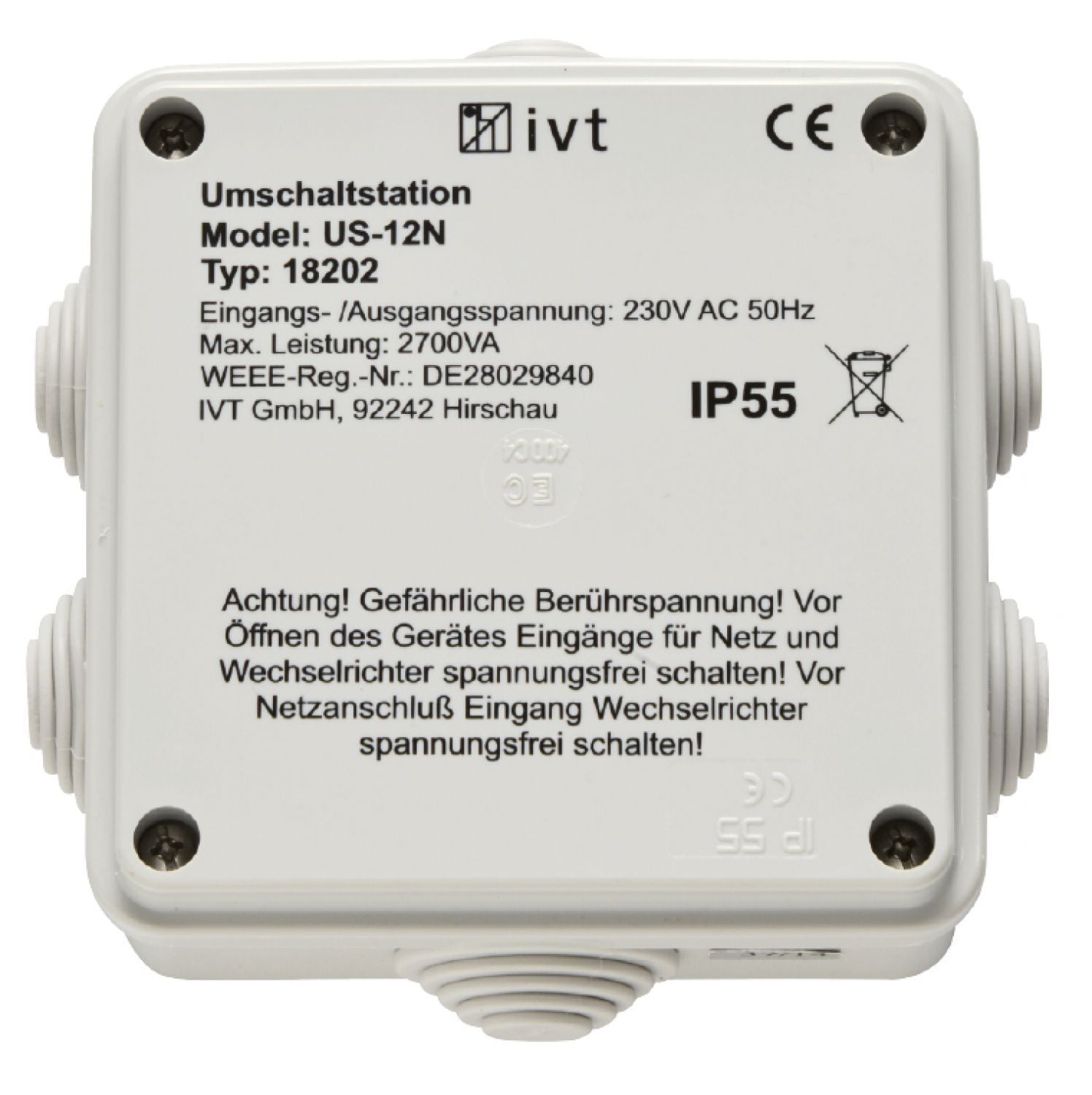 Gallagher Automatic Transfer Switch US-12N - Omschakelautomaat