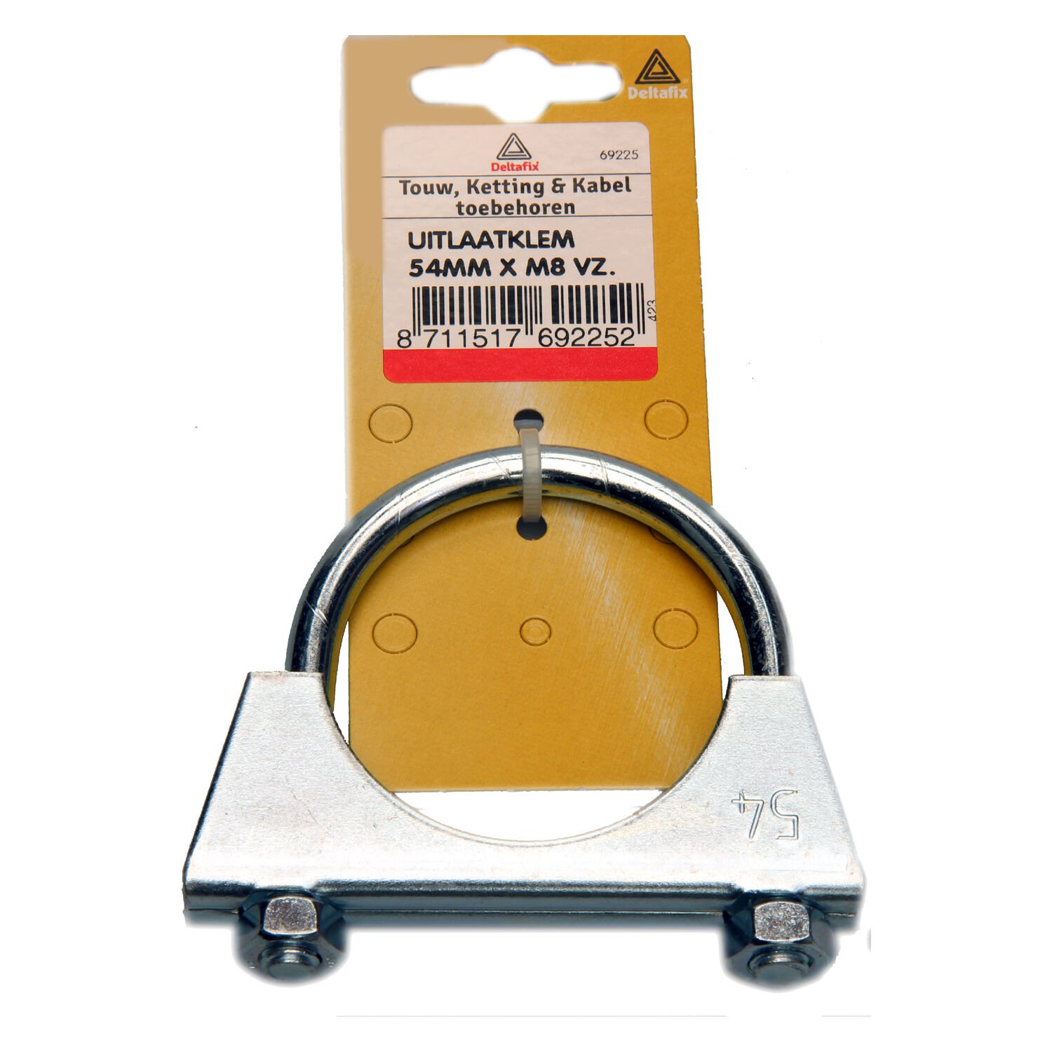 Deltafix m8 x 54mm - Uitlaadklem - Verzinkt - 5.4 cm