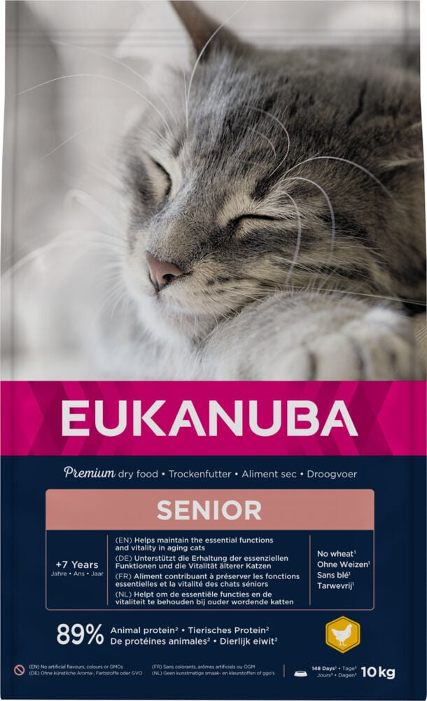 Eukanuba Senior - Kattenvoer - 10 Kilogram - kip Eukanuba Senior - Kattenvoer - 10 Kilogram - kip
