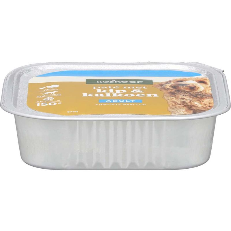 Welkoop Paté  - Hondenvoer - 150 Gram - kalkoen