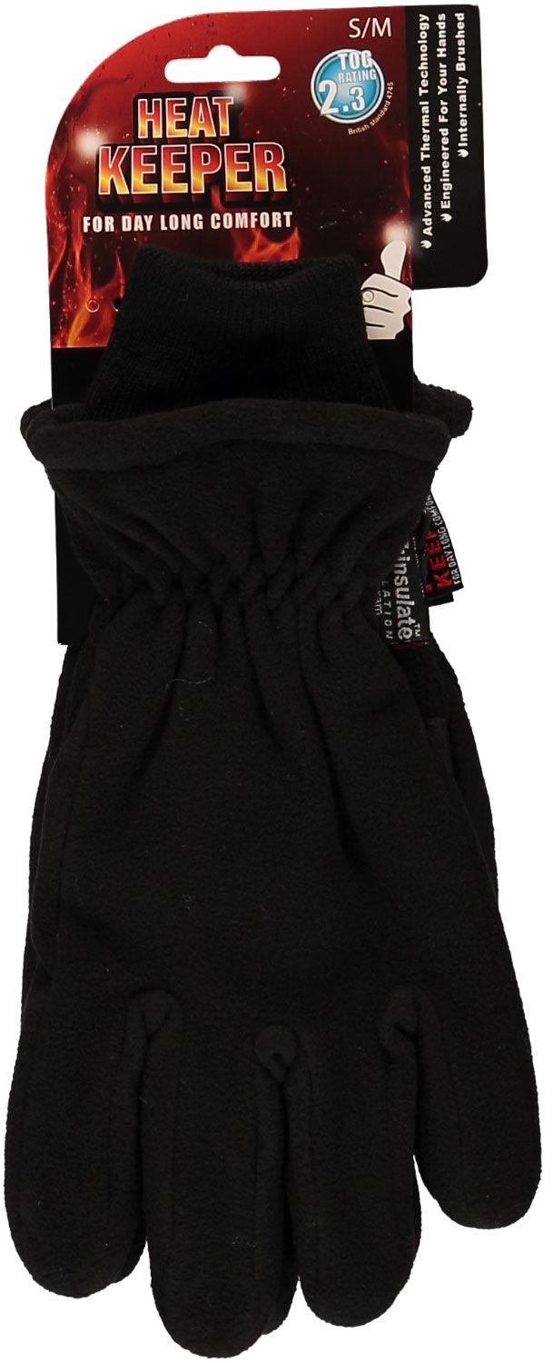 Heatkeeper Fleece - handschoenen - Zwart - L/XL Heatkeeper Fleece - handschoenen - Zwart - L/XL