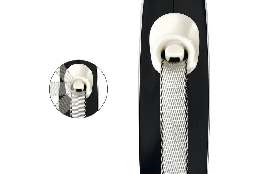 Flexi Rollijn - Hondenriem New comfort Tape - Hondenriem - zwart - XS - 300 cm - 300 cm