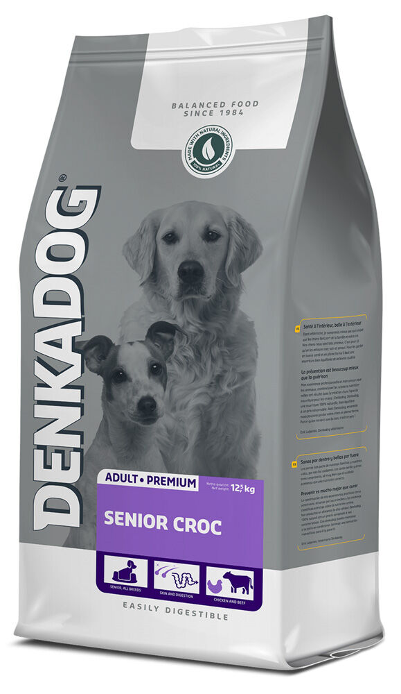 Denkadog Senior Croc- Hondenvoer - 12.5 Kilogram - rund Denkadog Senior Croc- Hondenvoer - 12.5 Kilogram - rund