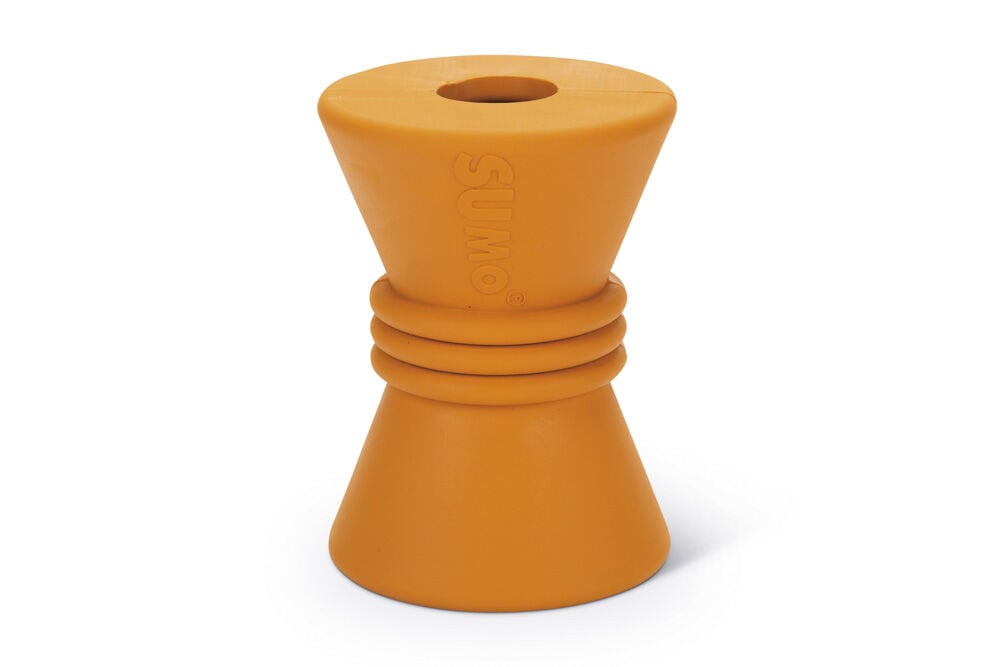 Beeztees Sumo Play Diabolo - Vulbaar Hondenspeelgoed - oranje - 20.3x14.1x8 cm