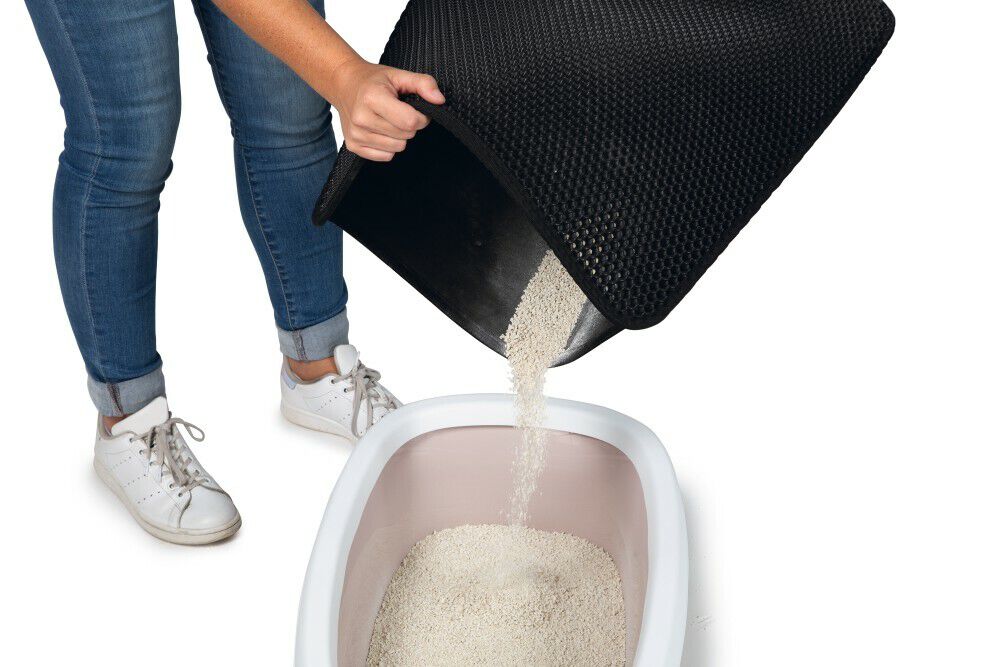 Beeztees Dubbel - Kattenbakmat - Zwart