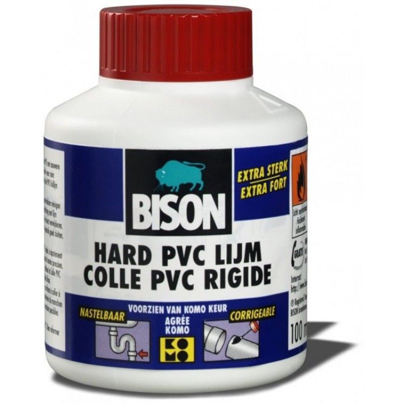 Bison Hard PVC - lijm 100ml - 7.5x5.4x5.4 cm - Kleurloos - 5.2 cm