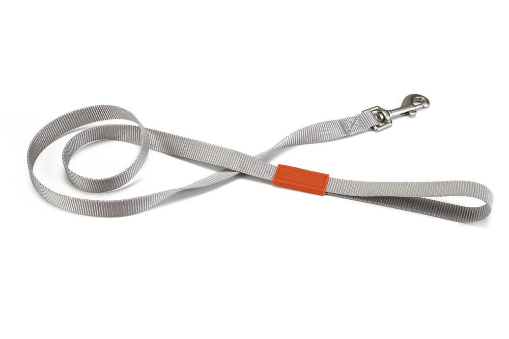 Beeztees Uni  - Hondenriem - lichtgrijs - 1.5 cm - 120 cm