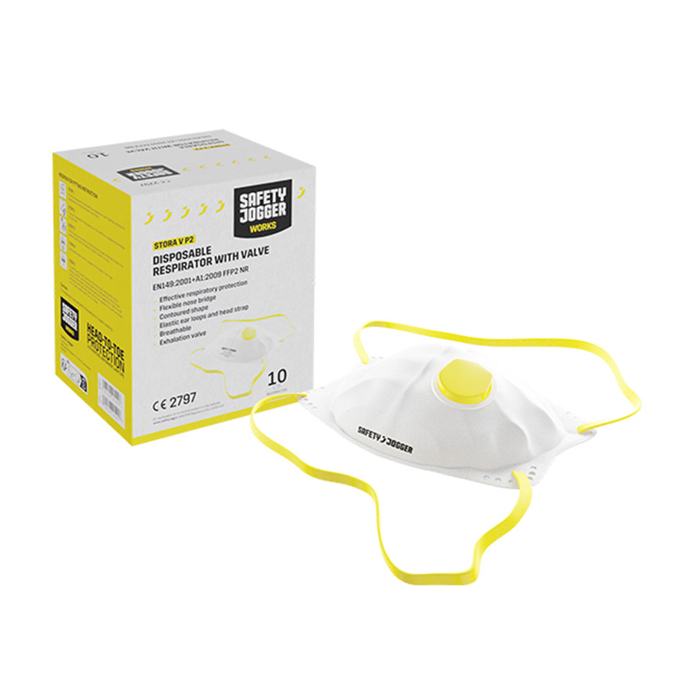 Safety Jogger met Ademventiel - P2 stofmasker