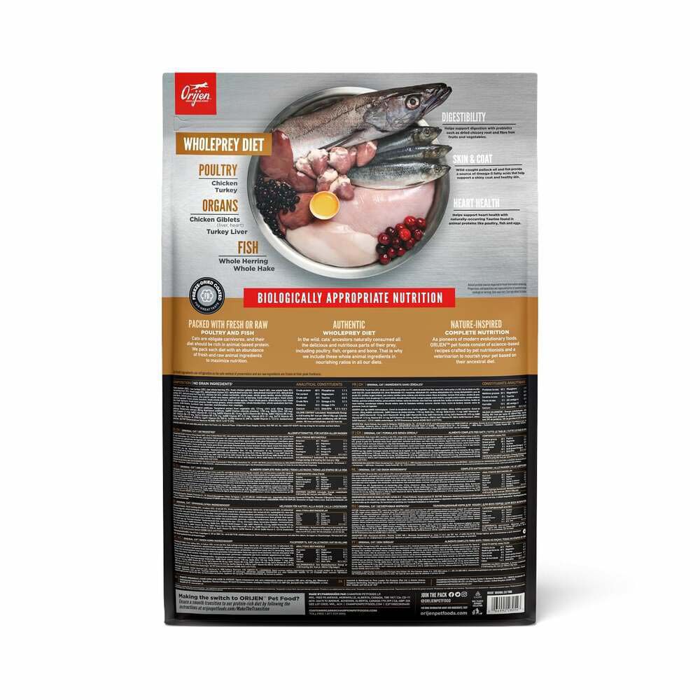 Orijen Whole Prey Cat - Kitten - Kattenvoer - 5.4 Kilogram - kip