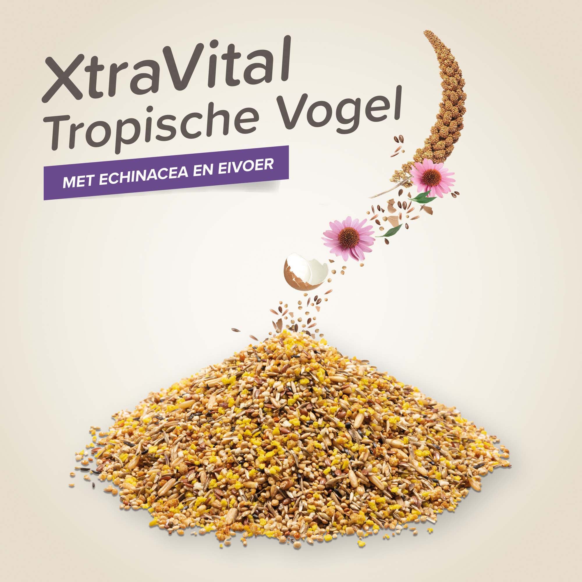 Beaphar Xtra Vital  Tropische Vogel - Vogelvoer - 500 Gram - Volledig voer