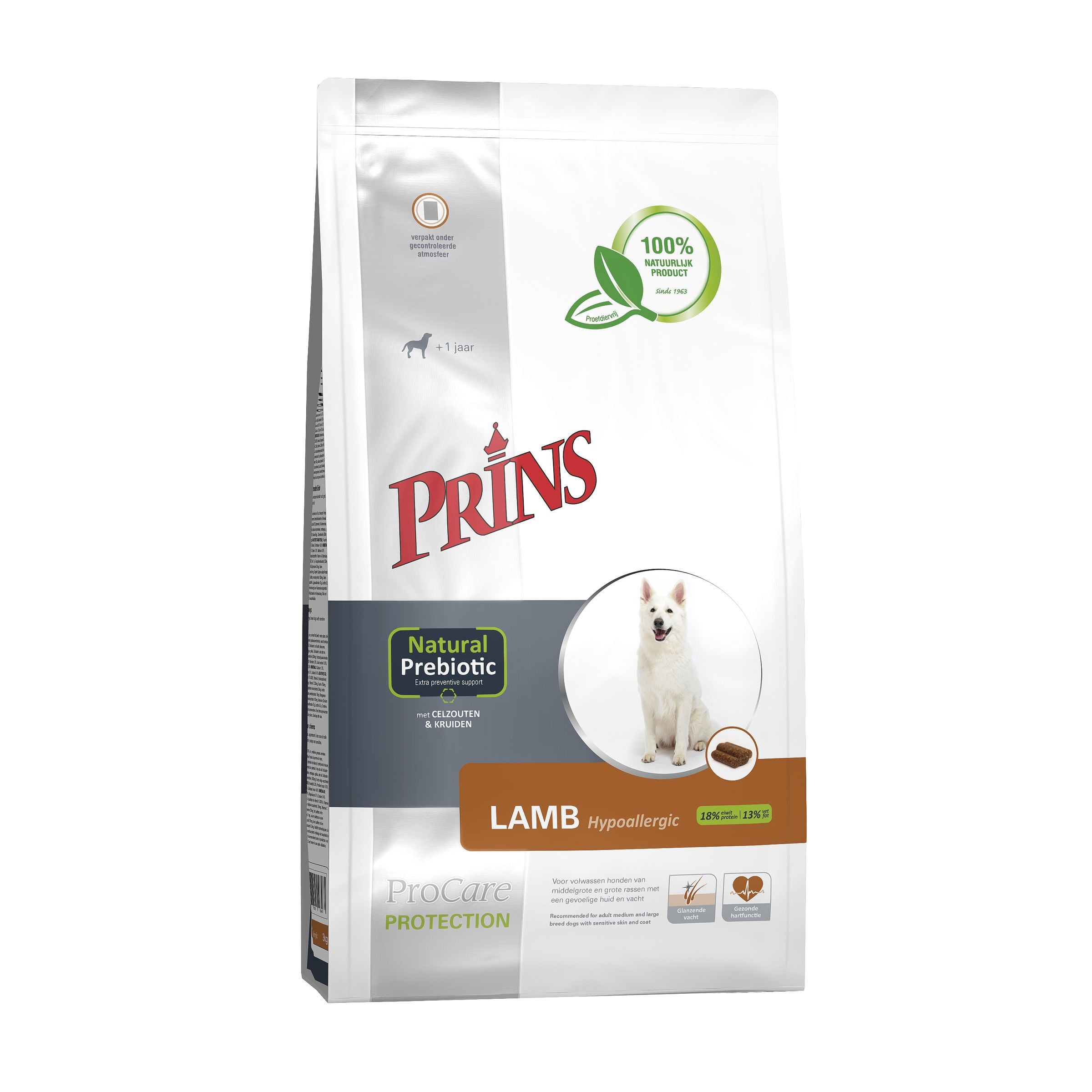 Prins Protection Lamb Hypoallergic - Hondenvoer - 3 Kilogram - Lam & rijst Prins Protection Lamb Hypoallergic - Hondenvoer - 3 Kilogram - Lam & rijst