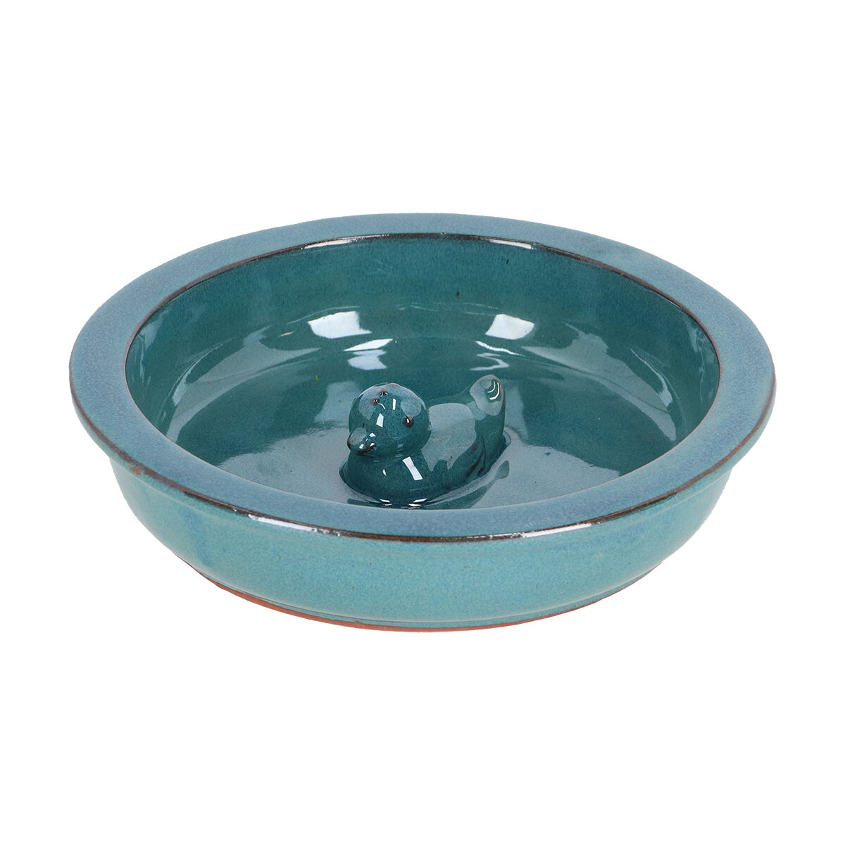 Eend Waterschaal - Rond - Tuinvogels - Blauw - 5.8x27x27 cm