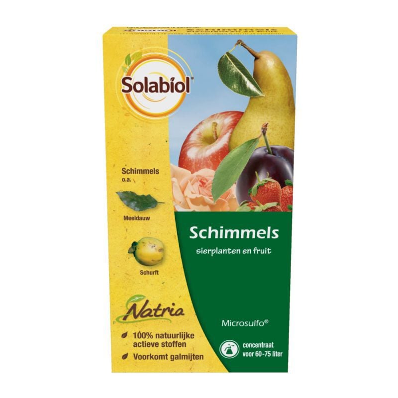 Solabiol Microsulfo spuitzwavel - Tegen schimmels sierplanten en fruit Solabiol Microsulfo spuitzwavel - Tegen schimmels sierplanten en fruit