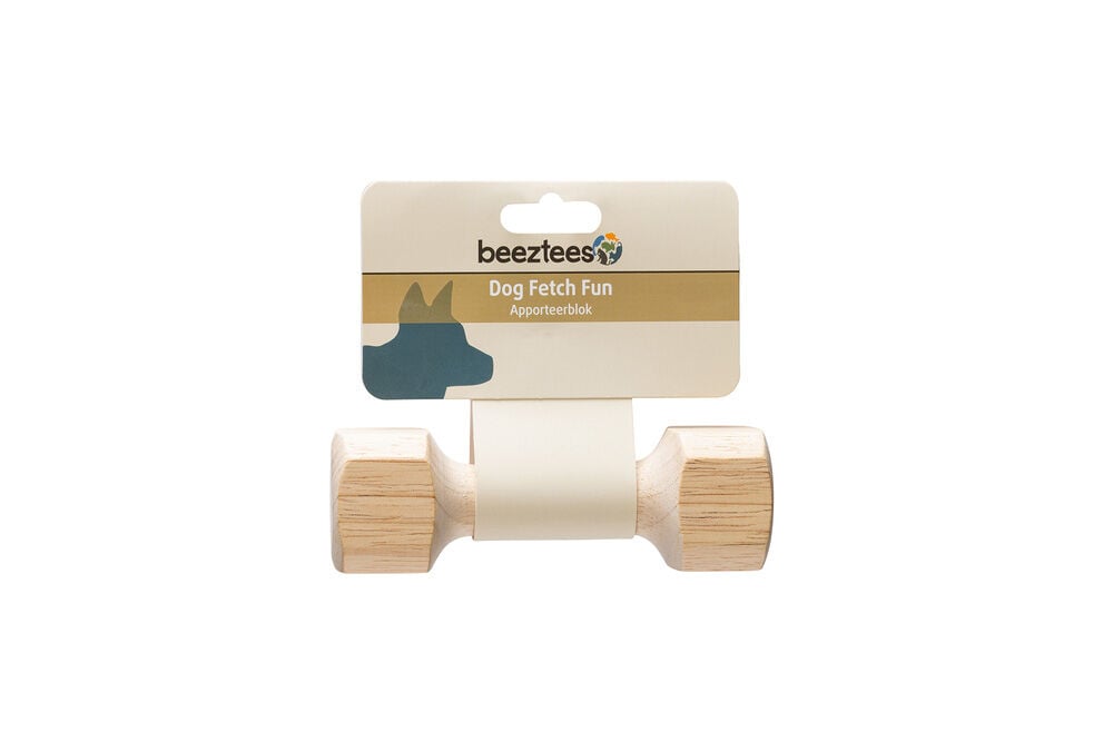 Beeztees Dex - Apporteren - Hondenspeelgoed - Naturel - 4.5x4.5x15 cm - S
