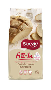 Soezie All-in-mix Zuurdesembrood - Broodmeel - 2.5 Kilogram