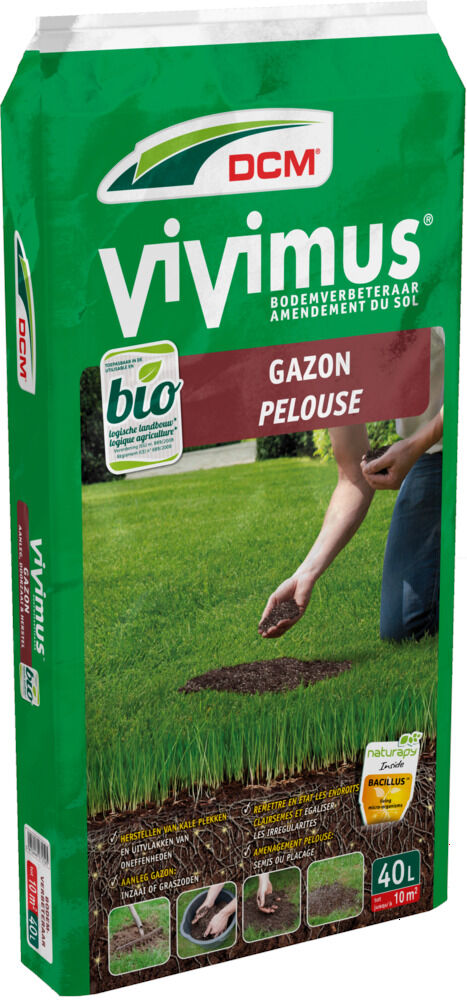 DCM Vivimus Gazon - Bodemverbeteraar - 40 Liter