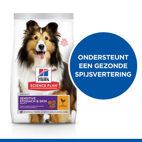 Hill's Science Plan Sensitive Stomach - Skin Adult - Hondenvoer - 2.5 Kilogram - kip