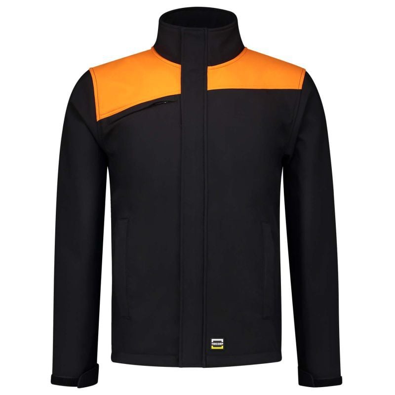Tricorp Bicolor 402021 - Softshell jas - Zwart Oranje - 3XL Tricorp Bicolor 402021 - Softshell jas - Zwart Oranje - 3XL